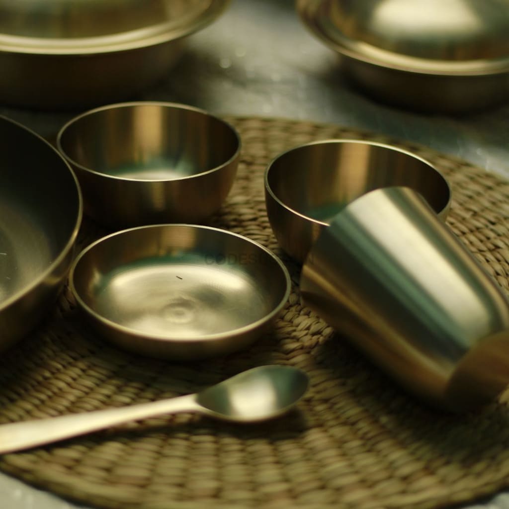 Traditional Kansa Thali Set | Bronze Serveware