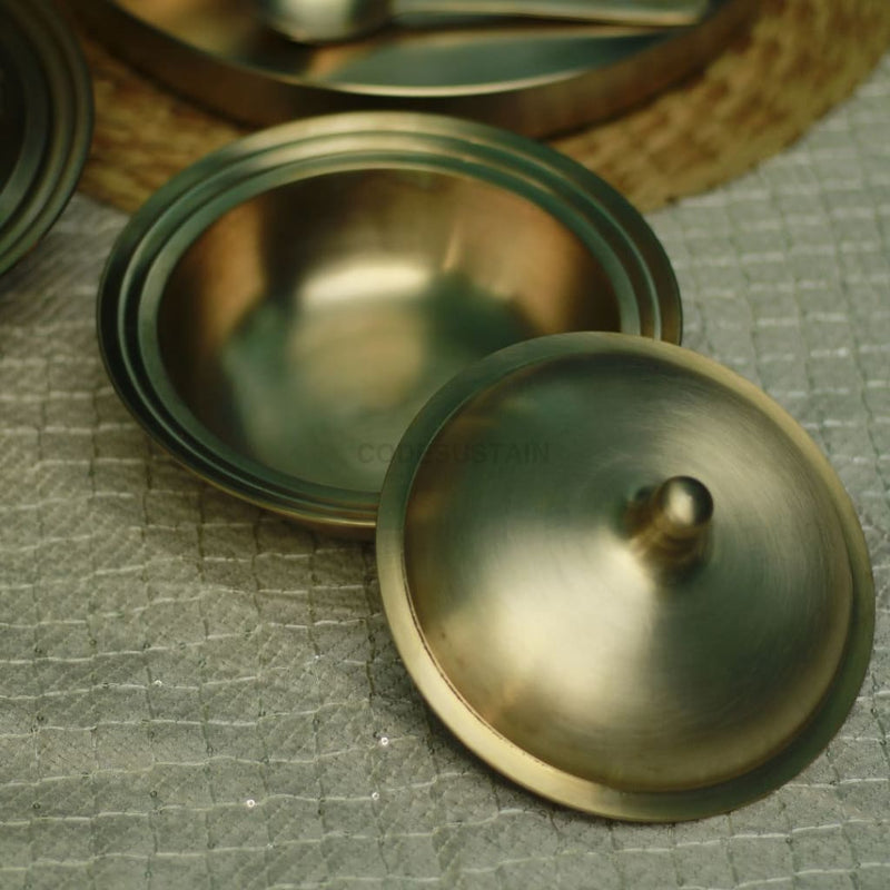 Traditional Kansa Thali Set | Bronze Serveware