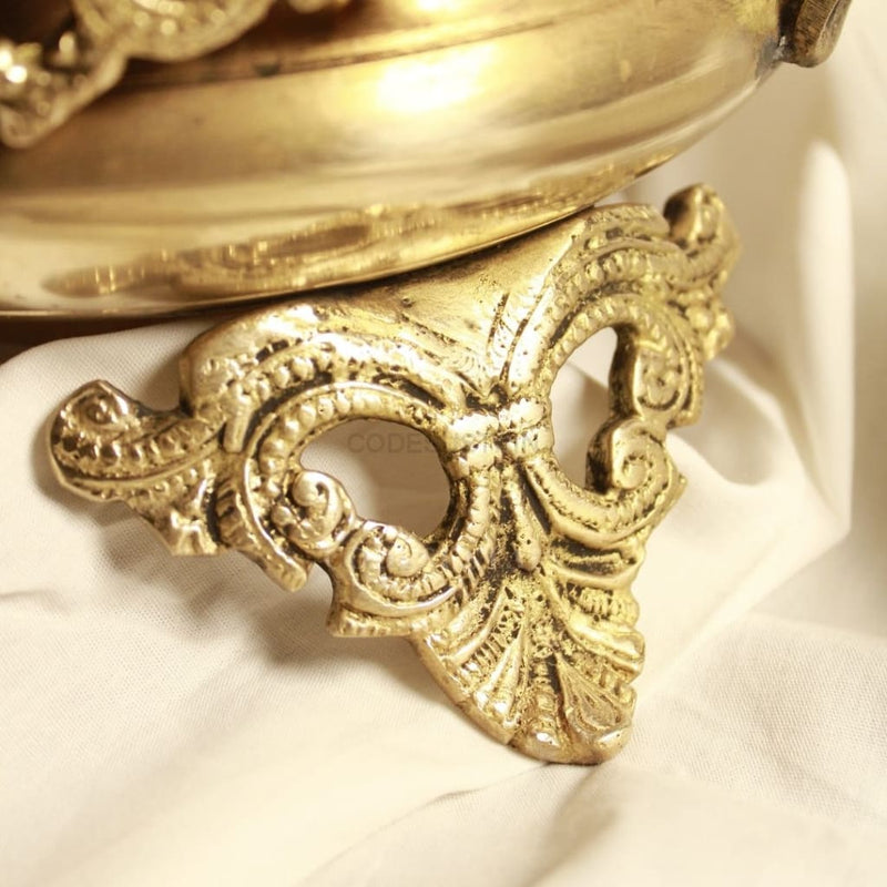 Heavy Antique Brass Urli | 8 Inches