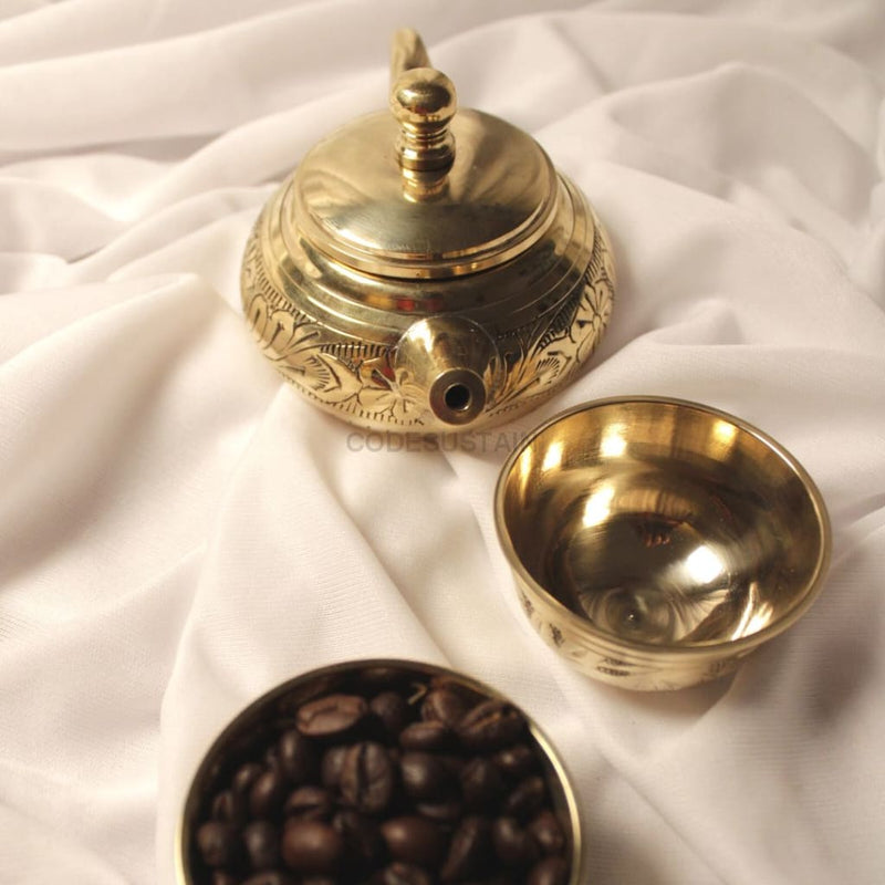 Brass Coffee Espresso Set | Turkish I Pot