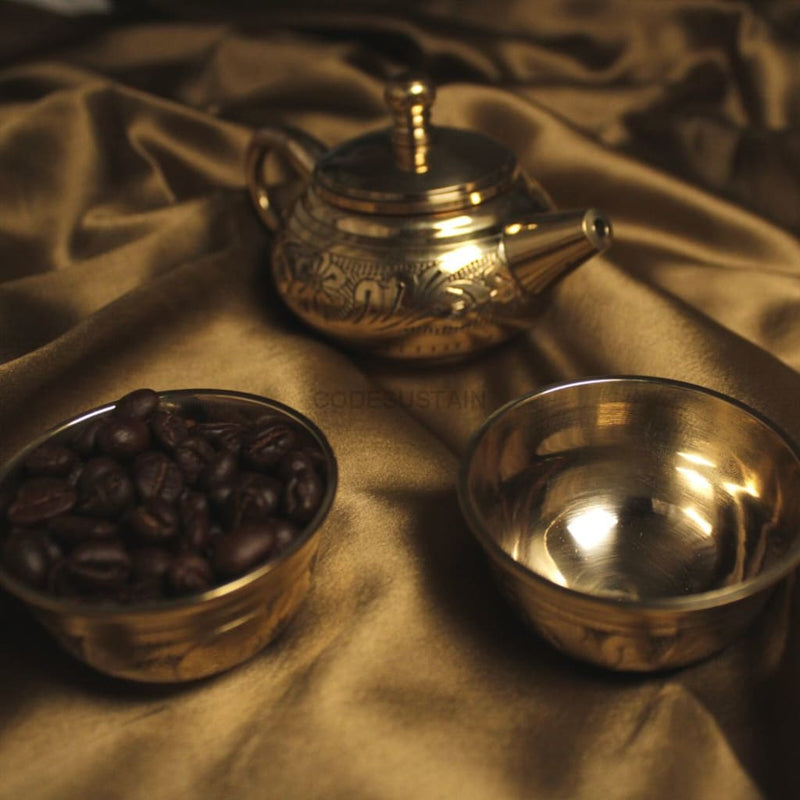 Brass Coffee Espresso Set | Turkish I Pot