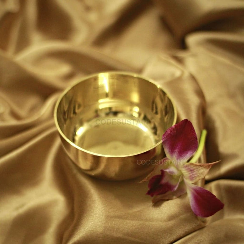 Golden Mini Kansa Thali Set | Bronze Baby Set