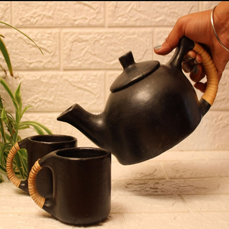 Longpi Black Pottery Tea Set - Codesustain