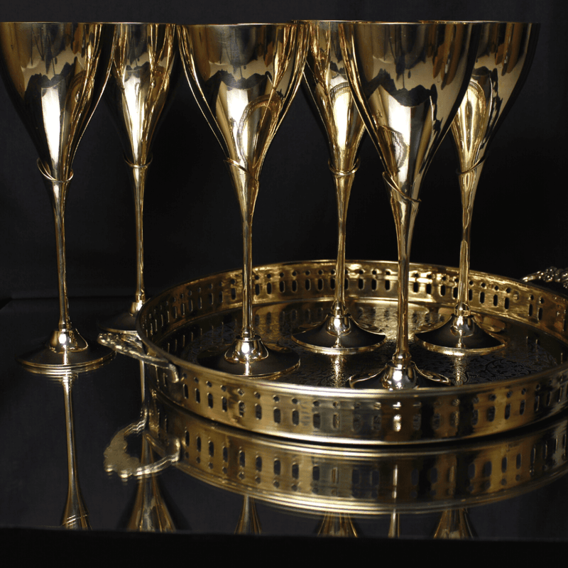 Ayās Luxury Brass Wine Glasses - Codesustain