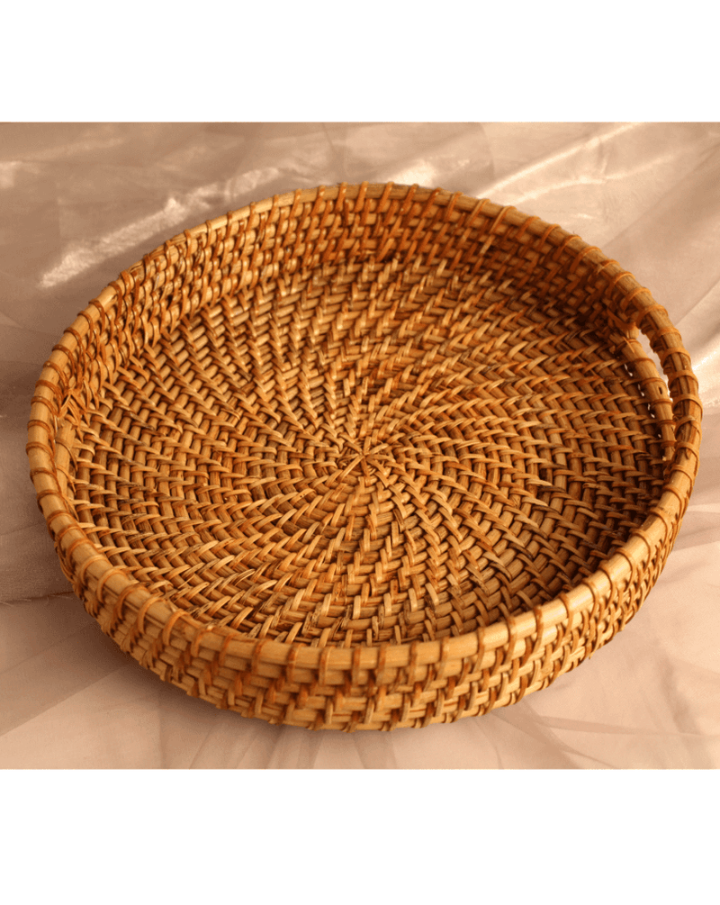 Round Bamboo Serving Tray | Kaca Collection - Codesustain